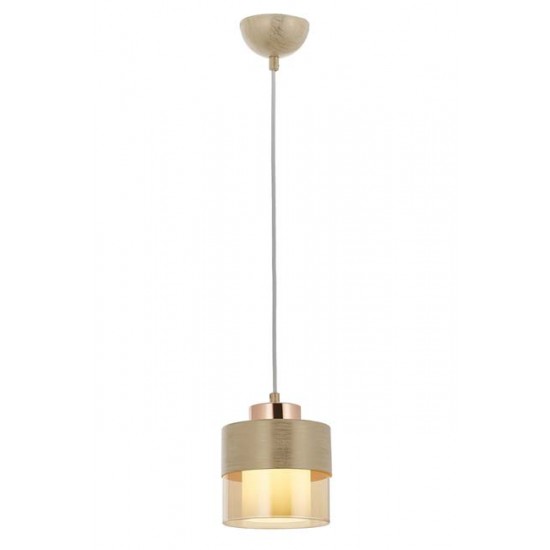 Modi Lighting 60193-1KRM Krem Boyalı Modern Avize E27 Metal Cam 15cm