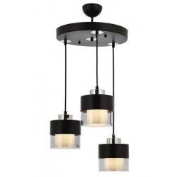Modi Lighting 60193-3T-BSY Siyah Boyalı Modern Avize E27 Metal Cam 40cm