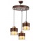 Modi Lighting 60193-3T-CPR Bakır Patina Boyalı Modern Avize E27 Metal Cam 40cm