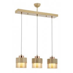 Modi Lighting 60193-3Y-KRM Krem Boyalı Modern Avize E27 Metal Cam 70x15cm