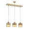 Modi Lighting 60193-3Y-KRM Krem Boyalı Modern Avize E27 Metal Cam 70x15cm