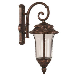Modi Bahçe Aydınlatma BAP-68027-BKR Kahverengi Boyalı Dış Mekan Aydınlatma E27 Aluminyum Akrilik Cam 40x28cm