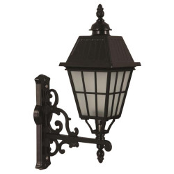 Modi Bahçe Aydınlatma BAP-68033-BSY-OP Siyah Boyalı Dış Mekan Aydınlatma E27 Aluminyum Cam 40x23cm