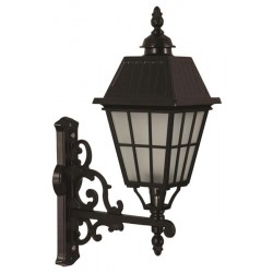 Modi Bahçe Aydınlatma BAP-68033-BSY-OP Siyah Boyalı Dış Mekan Aydınlatma E27 Aluminyum Cam 40x23cm