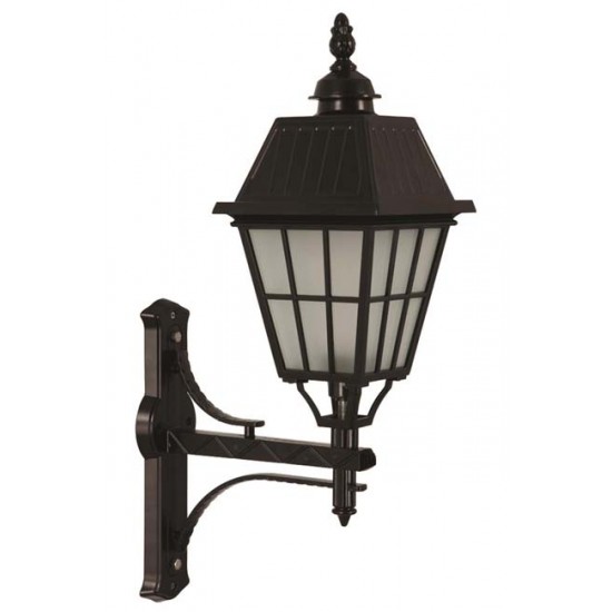 Modi Bahçe Aydınlatma BAP-68036-BSY-OP Siyah Boyalı Dış Mekan Aydınlatma E27 Aluminyum Cam 40x23cm