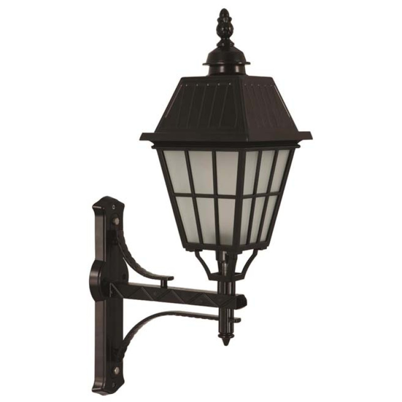 Modi Bahçe Aydınlatma BAP-68036-BSY-OP Siyah Boyalı Dış Mekan Aydınlatma E27 Aluminyum Cam 40x23cm