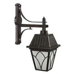 Modi Bahçe Aydınlatma BAP-68038-BSY-M1-OP Siyah Boyalı Dış Mekan Aydınlatma E27 Aluminyum Cam 40x23cm