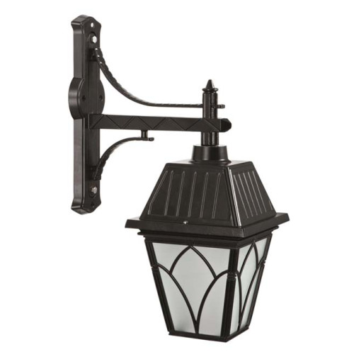 Modi Bahçe Aydınlatma BAP-68038-BSY-M1-OP Siyah Boyalı Dış Mekan Aydınlatma E27 Aluminyum Cam 40x23cm