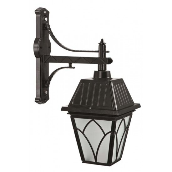 Modi Bahçe Aydınlatma BAP-68038-BSY-M1-OP Siyah Boyalı Dış Mekan Aydınlatma E27 Aluminyum Cam 40x23cm
