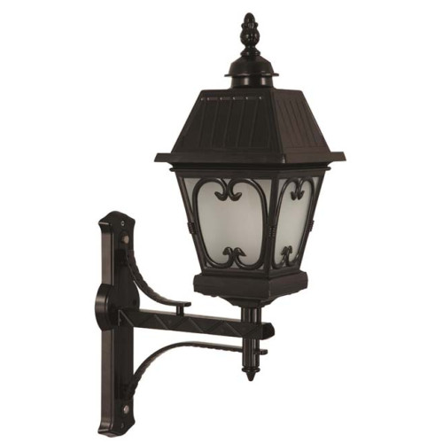 Modi Bahçe Aydınlatma BAP-68040-BSY-M1-OP Siyah Boyalı Dış Mekan Aydınlatma E27 Aluminyum Cam 40x23cm