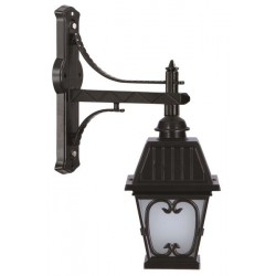 Modi Bahçe Aydınlatma BAP-68040-BSY-M2-OP Siyah Boyalı Dış Mekan Aydınlatma E27 Aluminyum Cam 40x23cm