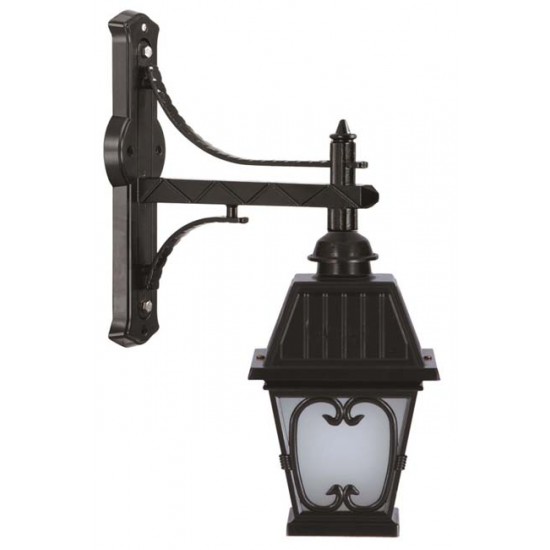 Modi Bahçe Aydınlatma BAP-68040-BSY-M2-OP Siyah Boyalı Dış Mekan Aydınlatma E27 Aluminyum Cam 40x23cm