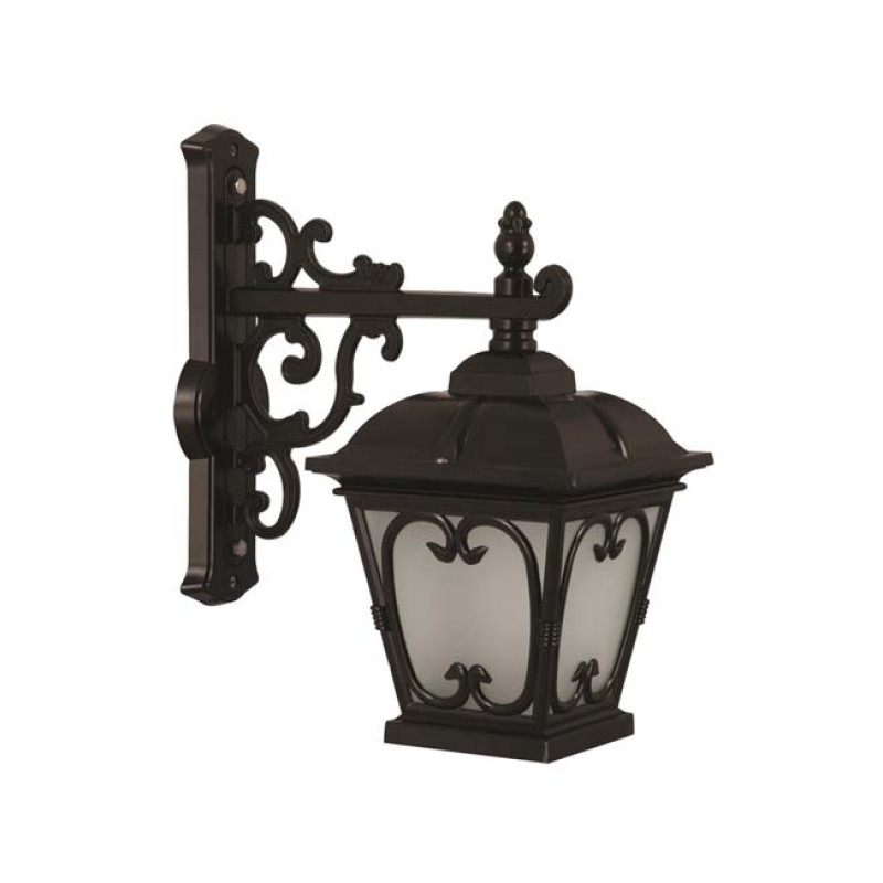 Modi Bahçe Aydınlatma BAP-68044-BSY-M2-OP Siyah Boyalı Dış Mekan Aydınlatma E27 Aluminyum Cam 40x23cm