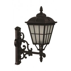 Modi Bahçe Aydınlatma BAP-68046-BSY-M1-OP Siyah Boyalı Dış Mekan Aydınlatma E27 Aluminyum Cam 40x23cm