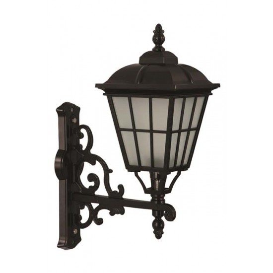 Modi Bahçe Aydınlatma BAP-68046-BSY-M1-OP Siyah Boyalı Dış Mekan Aydınlatma E27 Aluminyum Cam 40x23cm