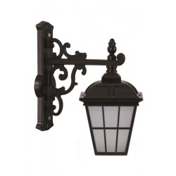 Modi Bahçe Aydınlatma BAP-68046-BSY-M2-OP Siyah Boyalı Dış Mekan Aydınlatma E27 Aluminyum Cam 40x23cm