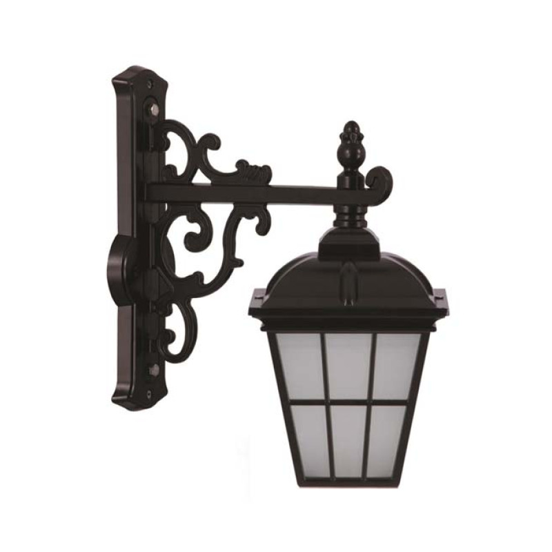Modi Bahçe Aydınlatma BAP-68046-BSY-M2-OP Siyah Boyalı Dış Mekan Aydınlatma E27 Aluminyum Cam 40x23cm