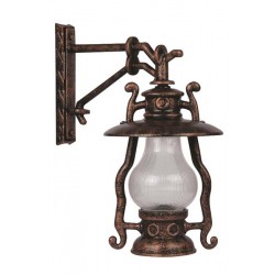 Modi Bahçe Aydınlatma BAP-68047-BKR-OP Kahverengi Boyalı Dış Mekan Aydınlatma E27 Aluminyum Akrilik Cam 45x30cm