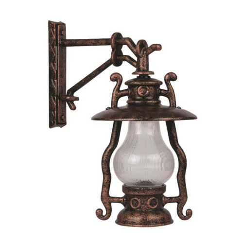 Modi Bahçe Aydınlatma BAP-68047-BKR-OP Kahverengi Boyalı Dış Mekan Aydınlatma E27 Aluminyum Akrilik Cam 45x30cm