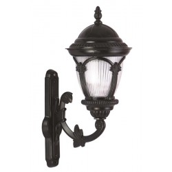 Modi Bahçe Aydınlatma BAP-68052-BSY-M1 Siyah Boyalı Dış Mekan Aydınlatma E27 Aluminyum Polikarbon Cam 35x25cm