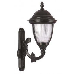 Modi Bahçe Aydınlatma BAP-68053-BSY Siyah Boyalı Dış Mekan Aydınlatma E27 Aluminyum Döküm Dip Polikarbon Cam 35x25cm
