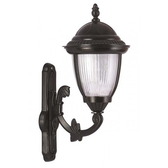 Modi Bahçe Aydınlatma BAP-68053-BSY Siyah Boyalı Dış Mekan Aydınlatma E27 Aluminyum Döküm Dip Polikarbon Cam 35x25cm