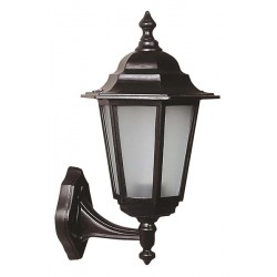 Modi Bahçe Aydınlatma BAP-68054-BSY-OP Siyah Boyalı Dış Mekan Aydınlatma E27 Aluminyum Polikarbon Cam 31x27cm