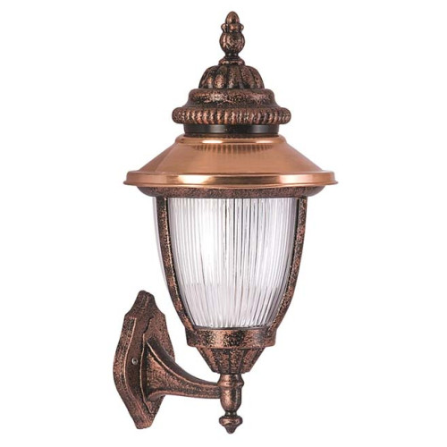 Modi Bahçe Aydınlatma BAP-68055-BKR Kahverengi Boyalı Dış Mekan Aydınlatma E27 Aluminyum Polikarbon Cam 30x25cm