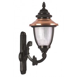 Modi Bahçe Aydınlatma BAP-68055-BSY Kahverengi/Siyah Boyalı Dış Mekan Aydınlatma E27 Aluminyum Polikarbon Cam 38x25cm