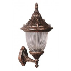Modi Bahçe Aydınlatma BAP-68056-BKR-M2 Kahverengi Boyalı Dış Mekan Aydınlatma E27 Aluminyum Polikarbon Cam 32x26cm