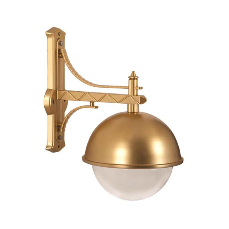 Modi Bahçe Aydınlatma BAP-68060-BSA-M2-OP Sarı Boyalı Dış Mekan Aydınlatma E27 Aluminyum Polikarbon Cam 40cm