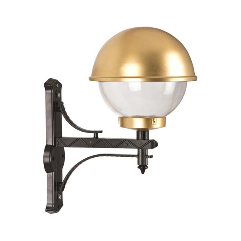 Modi Bahçe Aydınlatma BAP-68060-BSY-OP Sarı/Siyah Boyalı Dış Mekan Aydınlatma E27 Aluminyum Polikarbon Cam 40cm