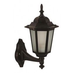 Modi Bahçe Aydınlatma BAP-68061-BSY-M1-OP Siyah Boyalı Dış Mekan Aydınlatma E27 Aluminyum Cam 25x20cm