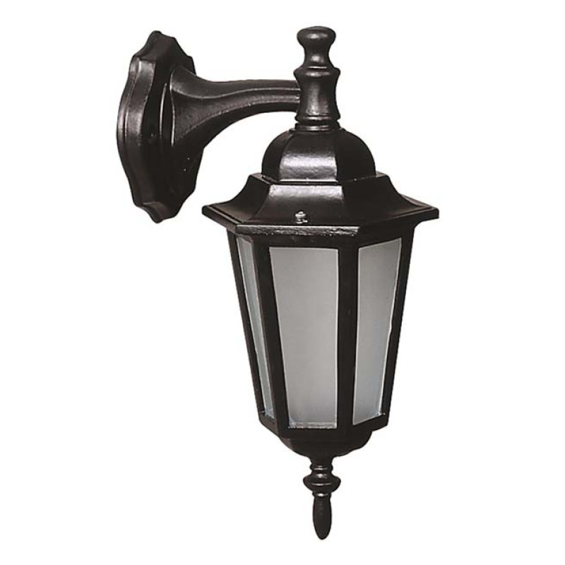 Modi Bahçe Aydınlatma BAP-68061-BSY-M2-OP Siyah Boyalı Dış Mekan Aydınlatma E27 Aluminyum Cam 25x20cm