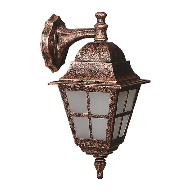 Modi Bahçe Aydınlatma BAP-68062-BKR-OP Kahverengi Boyalı Dış Mekan Aydınlatma E27 Aluminyum Polikarbon Cam 25x18cm