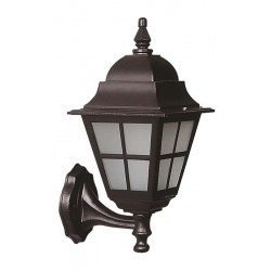 Modi Bahçe Aydınlatma BAP-68062-BSY-M1-OP Siyah Boyalı Dış Mekan Aydınlatma E27 Aluminyum Polikarbon Cam 25x18cm