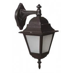 Modi Bahçe Aydınlatma BAP-68062-BSY-M3-OP Siyah Boyalı Dış Mekan Aydınlatma E27 Aluminyum Polikarbon Cam 25x18cm