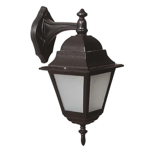 Modi Bahçe Aydınlatma BAP-68062-BSY-M3-OP Siyah Boyalı Dış Mekan Aydınlatma E27 Aluminyum Polikarbon Cam 25x18cm