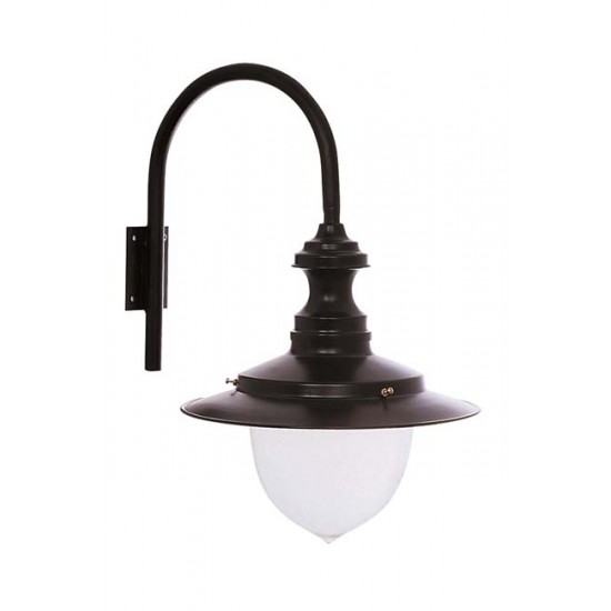 Modi Bahçe Aydınlatma BAP-68071-M2-OP Siyah Boyalı Dış Mekan Aydınlatma E27 Aluminyum Polikarbon Cam 40x35cm