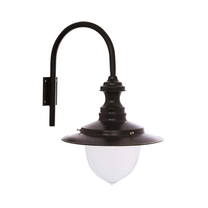 Modi Bahçe Aydınlatma BAP-68071-M2-OP Siyah Boyalı Dış Mekan Aydınlatma E27 Aluminyum Polikarbon Cam 40x35cm
