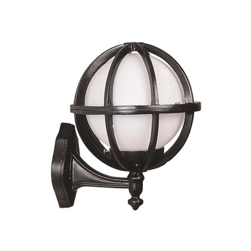 Modi Bahçe Aydınlatma BAP-68078-BSY-M2-OP Siyah Boyalı Dış Mekan Aydınlatma E27 Aluminyum Polietilen Cam 25x25cm
