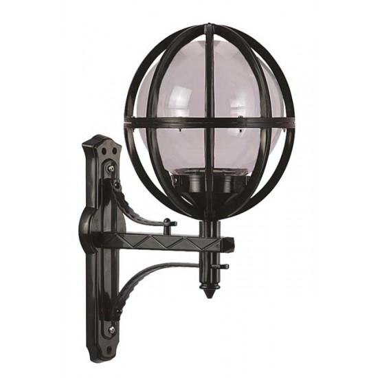 Modi Bahçe Aydınlatma BAP-68080-BSY-M2 Siyah Boyalı Dış Mekan Aydınlatma E27 ABS Akrilik Cam 40x30cm