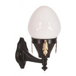 Modi Bahçe Aydınlatma BAP-68087-BSY-OP Sarı/Siyah Boyalı Dış Mekan Aydınlatma E27 Aluminyum Döküm Dip Akrilik Cam 40cm