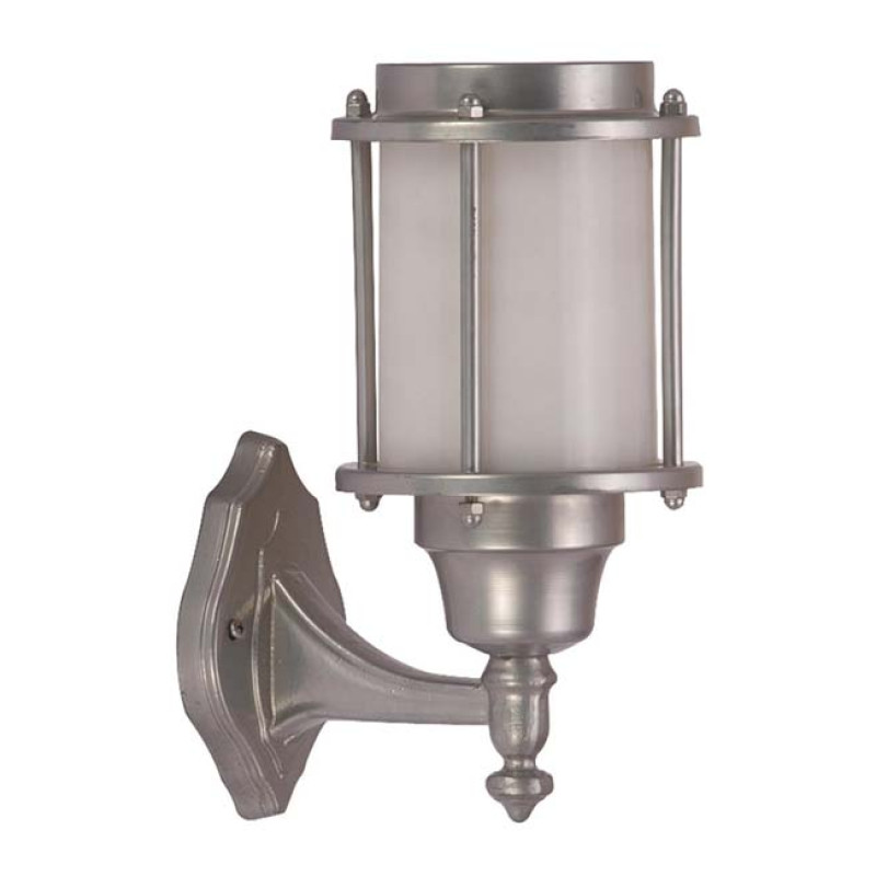 Modi Bahçe Aydınlatma BAP-68130-GR Gri Boyalı Dış Mekan Aydınlatma E27 Aluminyum Polikarbon Cam 25cm