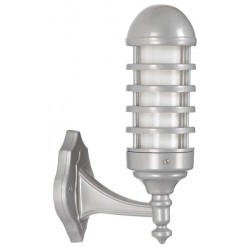Modi Bahçe Aydınlatma BAP-68132-GR Beyaz Boyalı Dış Mekan Aydınlatma E27 Aluminyum Polikarbon Cam 20cm