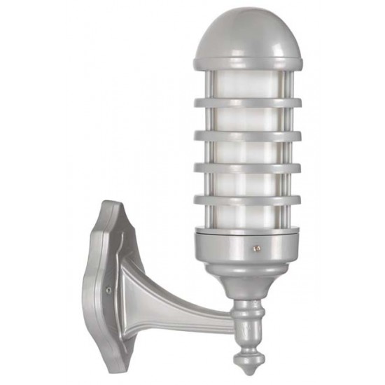 Modi Bahçe Aydınlatma BAP-68132-GR Beyaz Boyalı Dış Mekan Aydınlatma E27 Aluminyum Polikarbon Cam 20cm