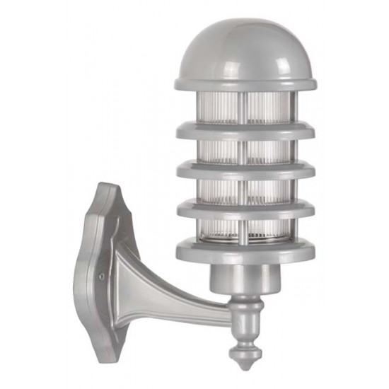 Modi Bahçe Aydınlatma BAP-68136-GR Beyaz Boyalı Dış Mekan Aydınlatma E27 Aluminyum Polikarbon Cam 20cm