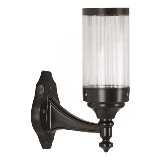 Modi Bahçe Aydınlatma BAP-68137-BSY-M1 Siyah Boyalı Dış Mekan Aydınlatma E27 Aluminyum Polikarbon Cam 17cm