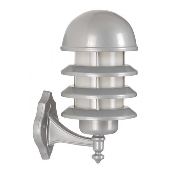 Modi Bahçe Aydınlatma BAP-68145-BBY Beyaz Boyalı Dış Mekan Aydınlatma E27 Aluminyum Polikarbon Cam 22cm