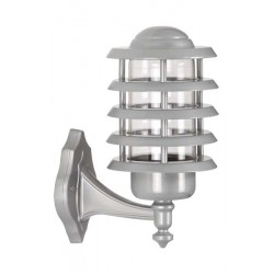 Modi Bahçe Aydınlatma BAP-68158-BBY Gri Boyalı Dış Mekan Aydınlatma E27 Aluminyum Polikarbon/Akrilik Cam 24cm